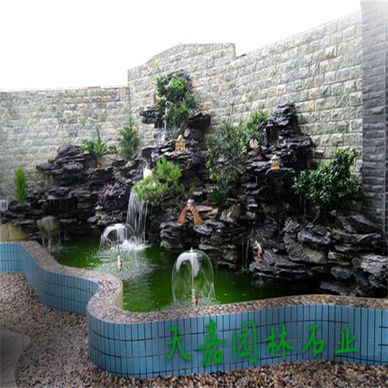 东胜小庭院水景设计